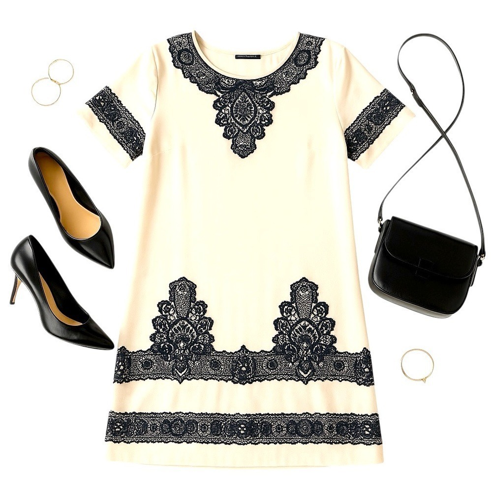 San & Soni Loka Petite Tunic Dress XXS Cream Beaded Embroidered Elegant Boho EUC - Picture 16 of 16